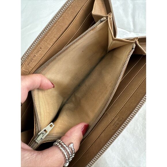 PRADA Tan Leather Zippy Wallet - Picture 16 of 16